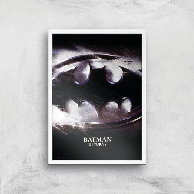 Batman Returns A3 Movie Poster Art Print - White Frame on Productcaster.