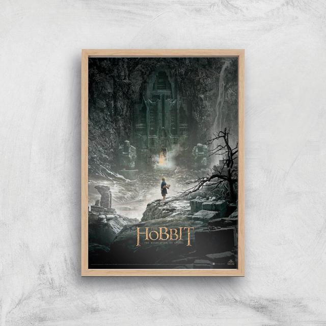 The Hobbit: The Desolation of Smaug A3 Movie Poster Art Print - Wooden Frame on Productcaster.