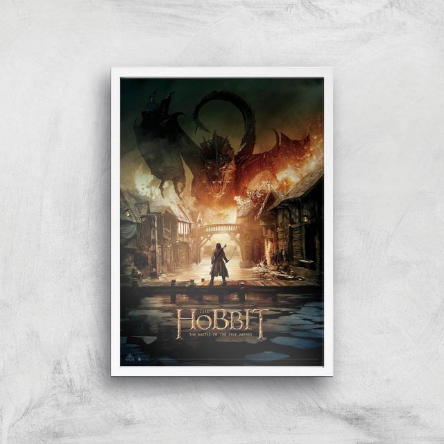 The Hobbit: Battle of the Five Armies A2 Movie Poster Art Print - White Frame on Productcaster.