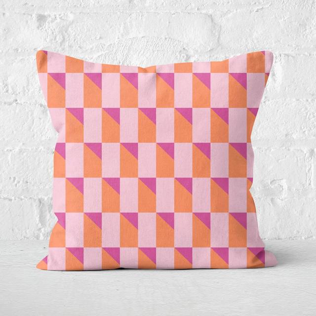 Geometric Square Cushion - 40x40cm - Soft Touch on Productcaster.