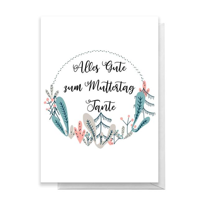 Alles Gute Zum Muttertag Tante Greetings Card - Standard Card on Productcaster.