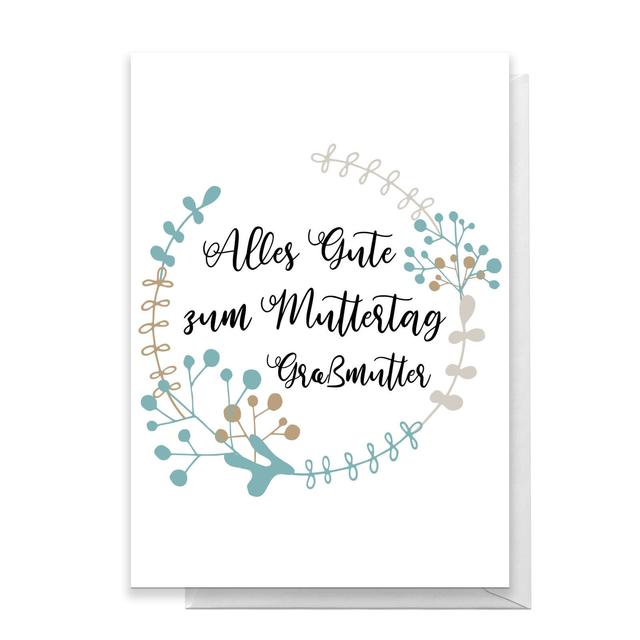 Alles Gute Zum Muttertag Gra?mutter Greetings Card - Large Card on Productcaster.