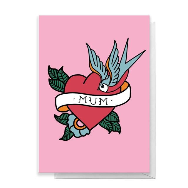 MUM TATTOO Greetings Card - Large Card on Productcaster.