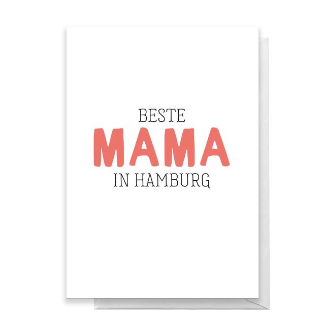 Beste Mama In Hamburg Greetings Card - Standard Card on Productcaster.