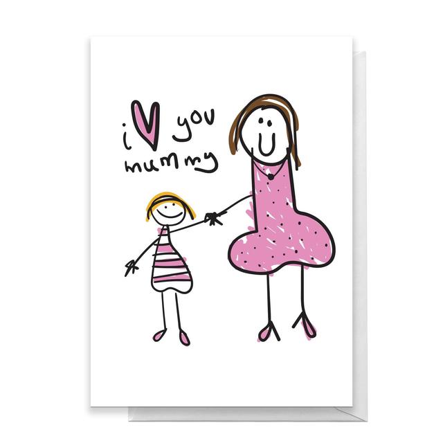 I Love You Mummy Greetings Card - Standard Card on Productcaster.