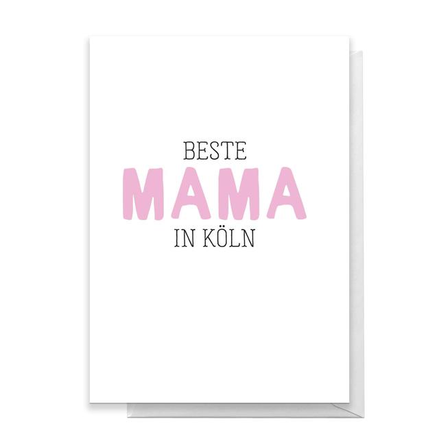 Beste Mama In Koln Greetings Card - Large Card on Productcaster.