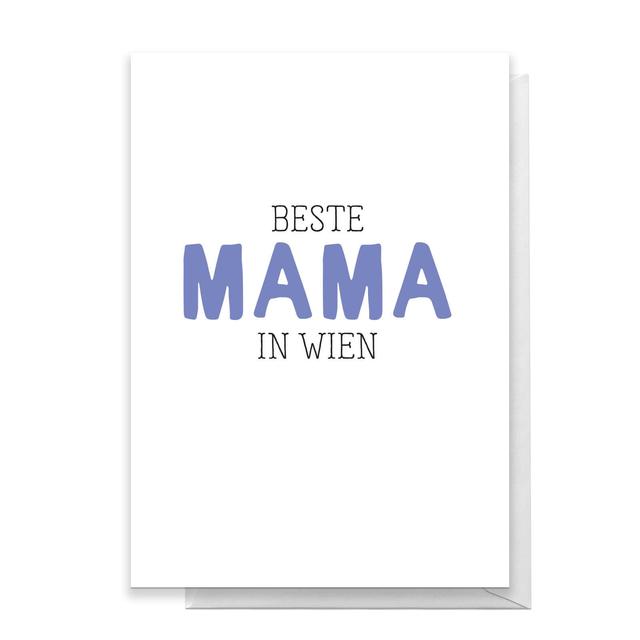 Beste Mama In Wien Greetings Card - Large Card on Productcaster.