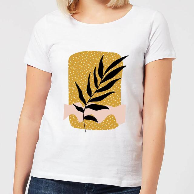 Geometric Branch Women's T-Shirt - White - XL - Weiß on Productcaster.