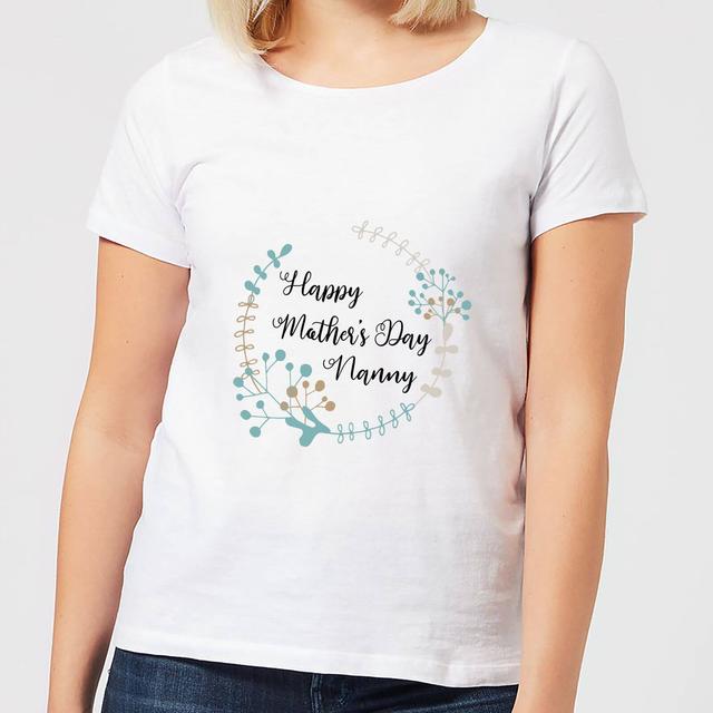 Happy Mother's Day Nanny Women's T-Shirt - White - XXL - White on Productcaster.