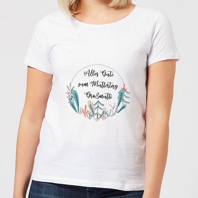 Alles Gute Sum Muttertag Gra?mutti Women's T-Shirt - White - S - Weiß on Productcaster.