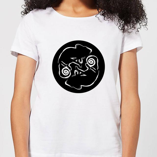 Abstract Reptile Women's T-Shirt - White - S - Weiß on Productcaster.