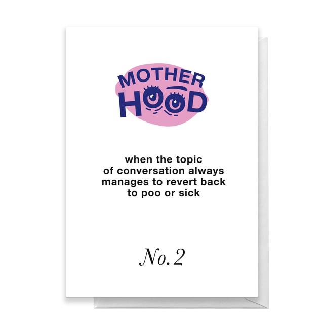 Motherhood No.2 Greetings Card - Large Card on Productcaster.