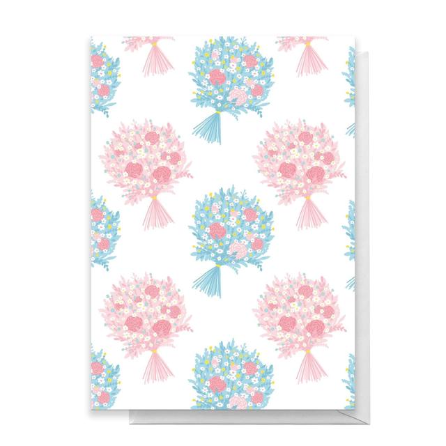 Bouquet Pattern Greetings Card - Standard Card on Productcaster.