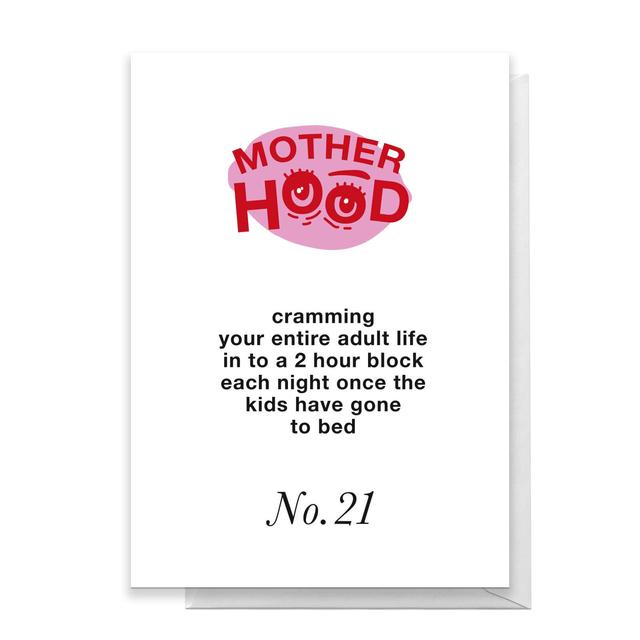 Motherhood No.21 Greetings Card - Standard Card on Productcaster.