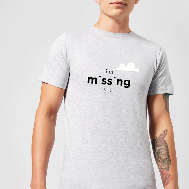 I'm Missing You Men's T-Shirt - Grey - S - Grau on Productcaster.