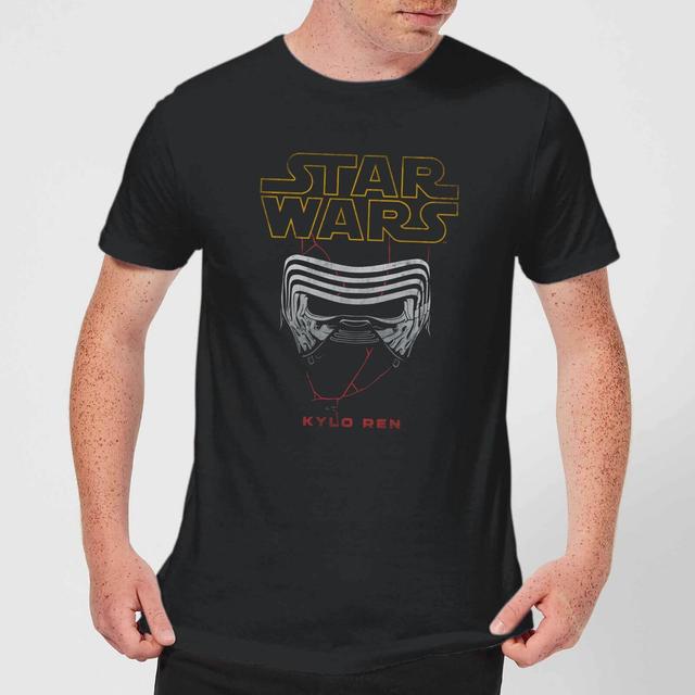 Star Wars Kylo Helmet Men's T-Shirt - Black - M - Black on Productcaster.