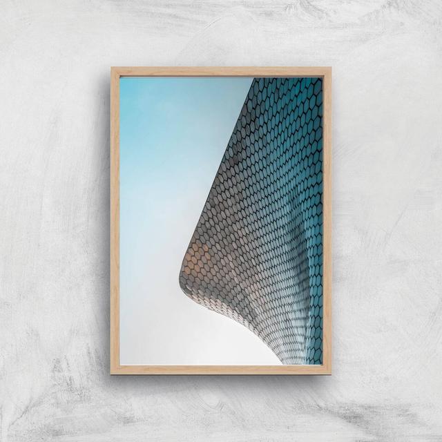 Tiled Corners Giclee Art Print - A3 - Wooden Frame on Productcaster.