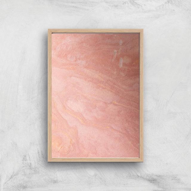 Marble Giclee Art Print - A4 - Wooden Frame on Productcaster.