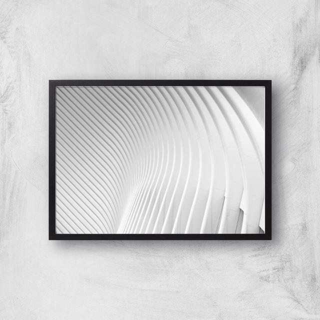 Symmetrical Lines Giclee Art Print - A3 - Black Frame on Productcaster.