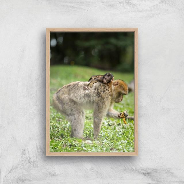 Resting On Mum Giclee Art Print - A3 - Wooden Frame on Productcaster.