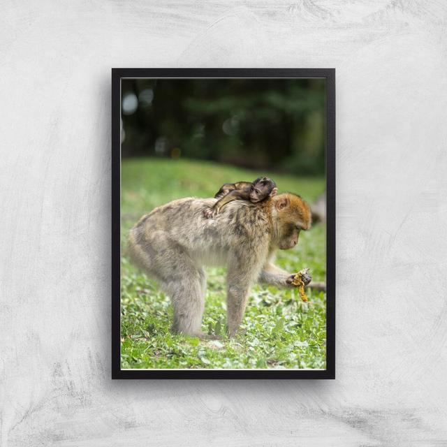 Resting On Mum Giclee Art Print - A3 - Black Frame on Productcaster.