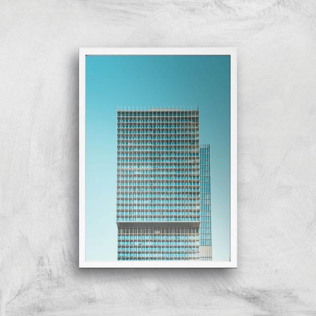 City Block Giclee Art Print - A2 - White Frame on Productcaster.