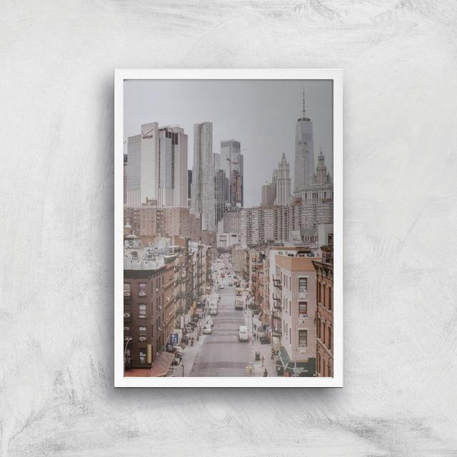 New York City Giclee Art Print - A3 - White Frame on Productcaster.