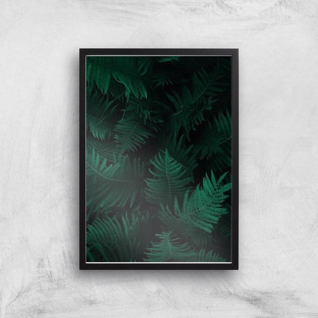 Dark Forest From Above Giclee Art Print - A3 - Black Frame on Productcaster.