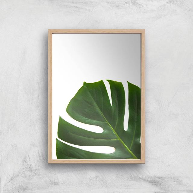 Leaf Section Giclee Art Print - A2 - Wooden Frame on Productcaster.