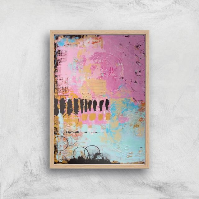 Abstract Cupcake Giclee Art Print - A2 - Wooden Frame on Productcaster.