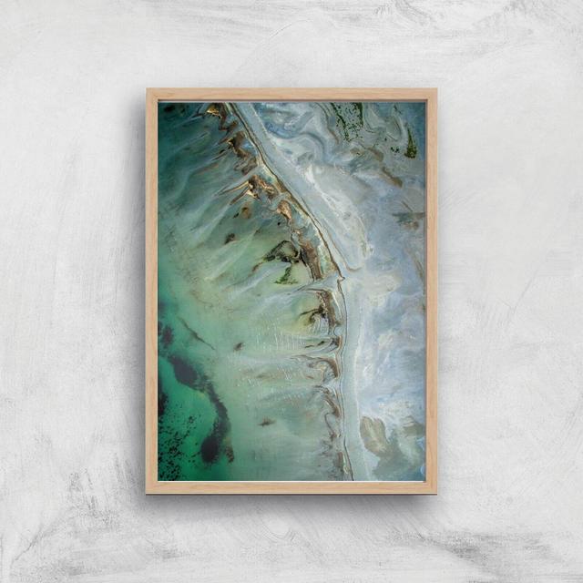 A Sea Of Glass Giclee Art Print - A4 - Wooden Frame on Productcaster.