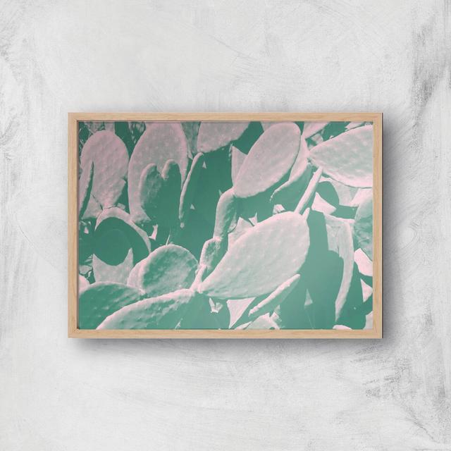 Over Exposed Leaves Giclee Art Print - A4 - Wooden Frame on Productcaster.