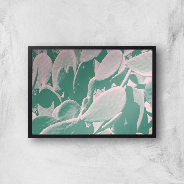 Over Exposed Leaves Giclee Art Print - A3 - Black Frame on Productcaster.