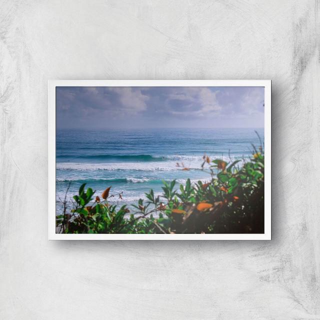 Watching The Waves Giclee Art Print - A3 - White Frame on Productcaster.