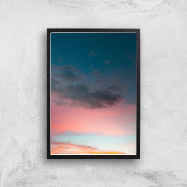 Peaceful Sunset Giclee Art Print - A3 - Black Frame on Productcaster.