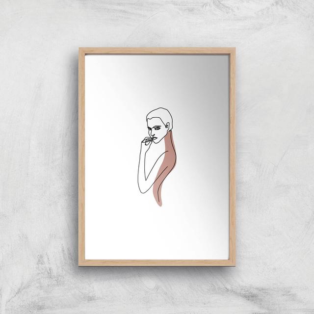 Not In The Mood Giclee Art Print - A2 - Wooden Frame on Productcaster.