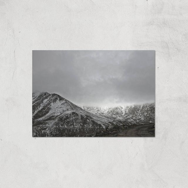 Greyscale Mountain Giclee Art Print - A2 - Print Only on Productcaster.