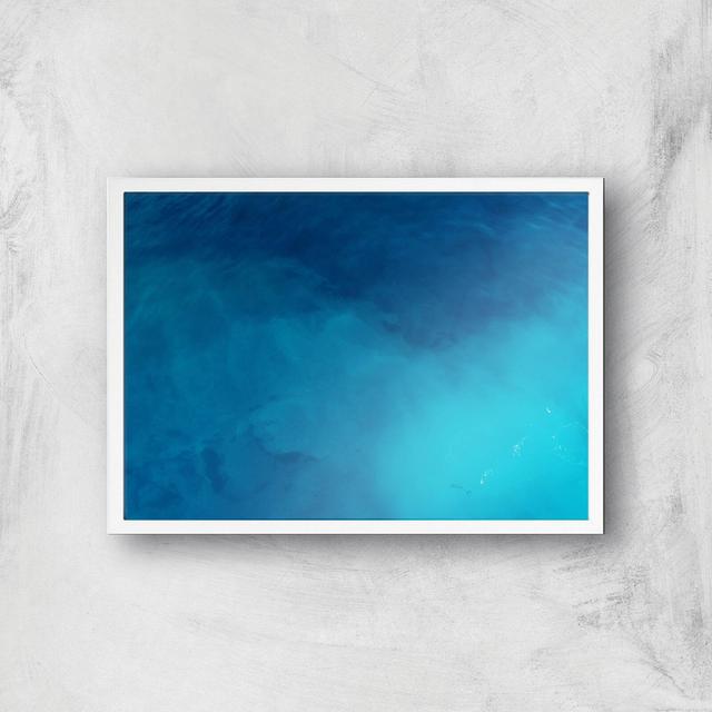 Deep Blue Sea Giclee Art Print - A2 - White Frame on Productcaster.