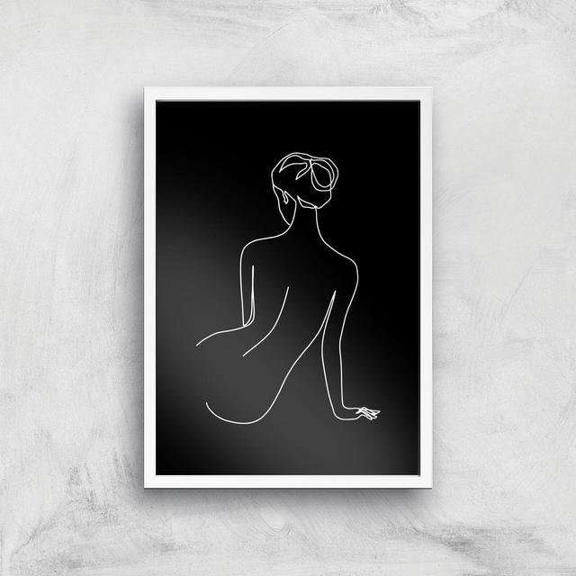 Taking A Minute To Night Giclee Art Print - A2 - White Frame on Productcaster.