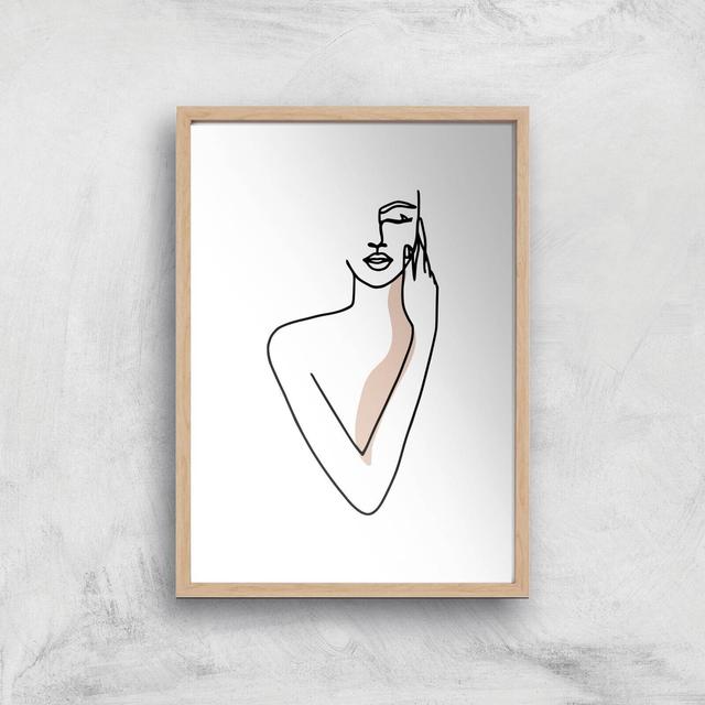 Dreaming Of Your Touch Giclee Art Print - A4 - Wooden Frame on Productcaster.