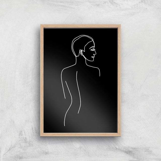 Follow Me Into The Night Giclee Art Print - A3 - Wooden Frame on Productcaster.