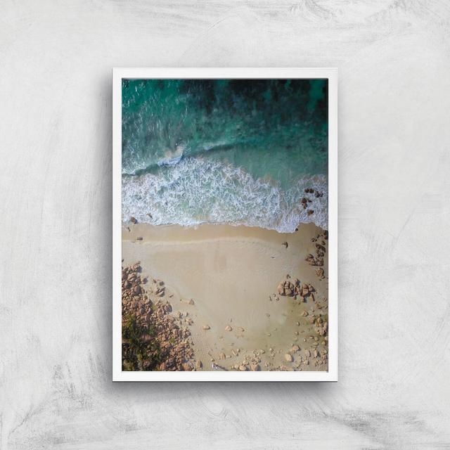 Shore Line Giclee Art Print - A3 - White Frame on Productcaster.