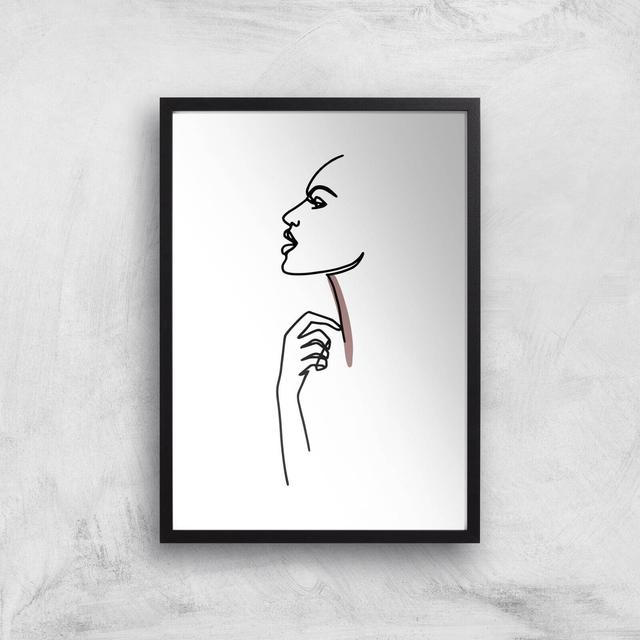 Something In My Throat Giclee Art Print - A3 - Black Frame on Productcaster.