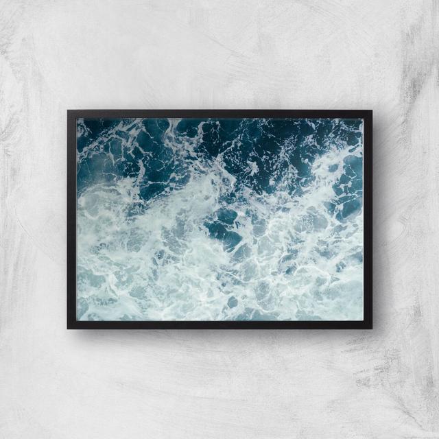 Wild Seas Giclee Art Print - A3 - Black Frame on Productcaster.