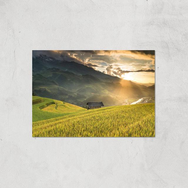 Field Of The Rising Sun Giclee Art Print - A3 - Print Only on Productcaster.