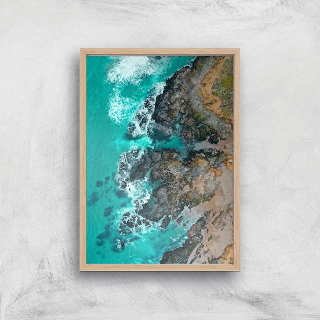 Secret Cove Giclee Art Print - A3 - Wooden Frame on Productcaster.