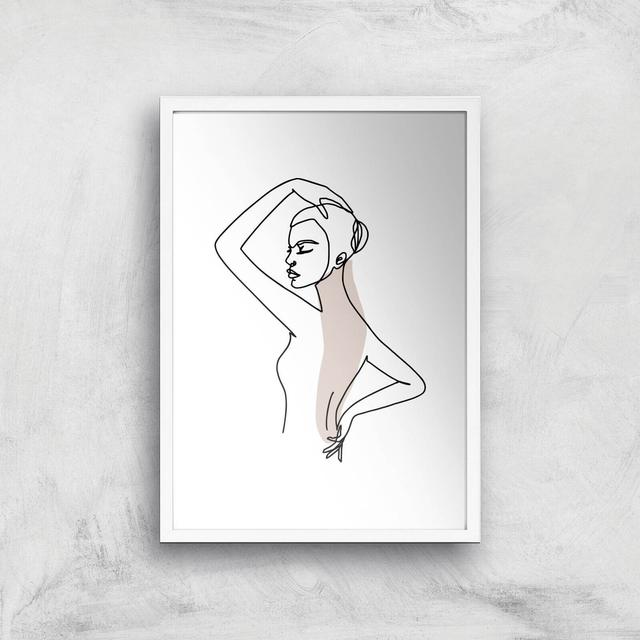 Strike A Pose Giclee Art Print - A2 - White Frame on Productcaster.