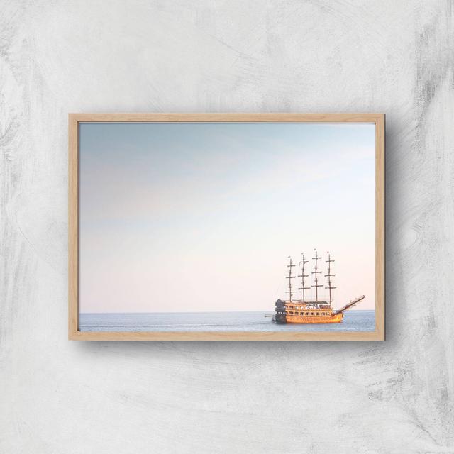 Vintage Ship Giclee Art Print - A3 - Wooden Frame on Productcaster.