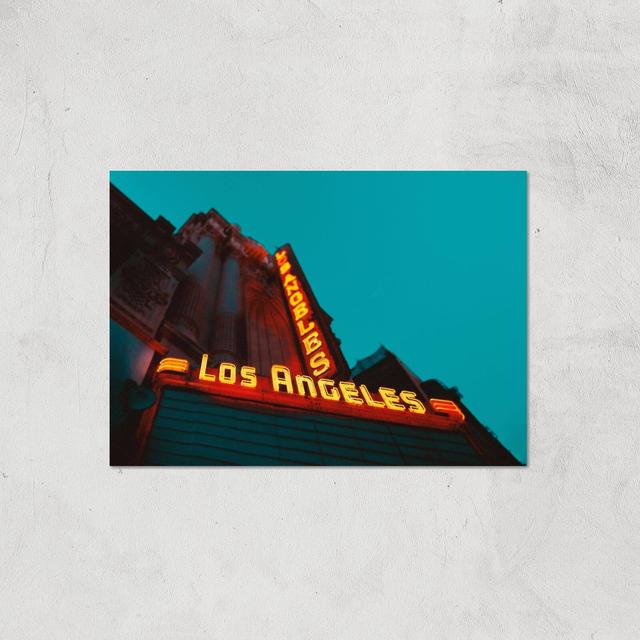 Neon Los Angeles Giclee Art Print - A2 - Print Only on Productcaster.