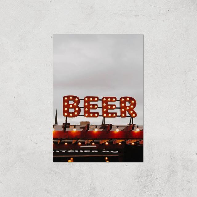 Beer Giclee Art Print - A3 - Print Only on Productcaster.